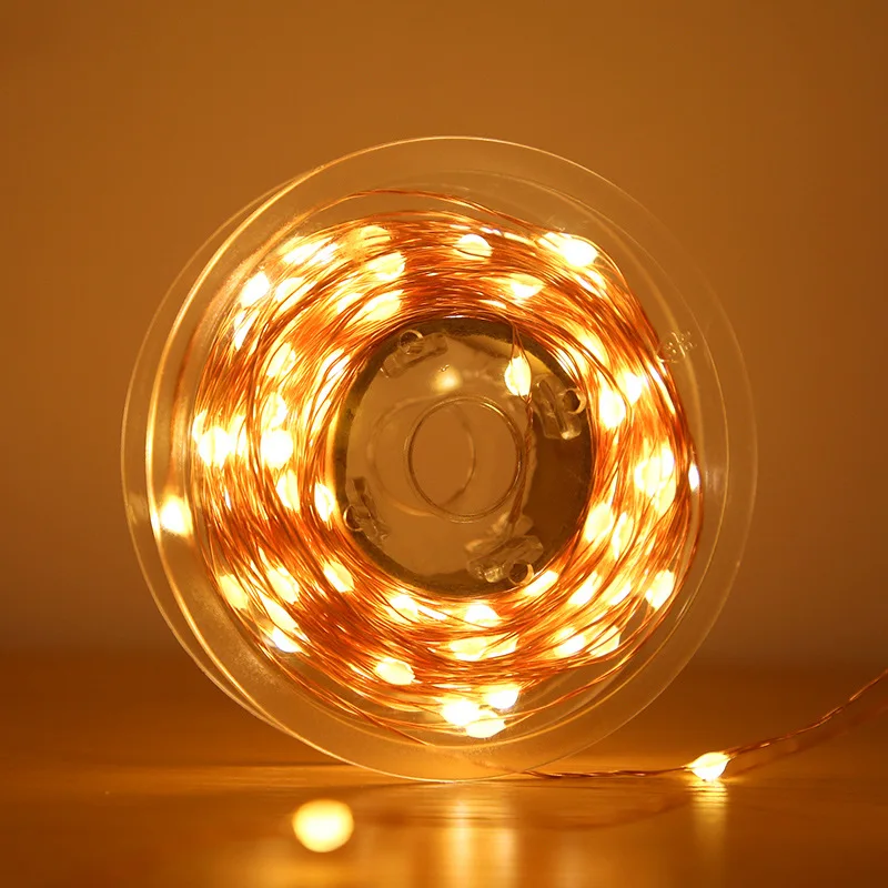 Уличная Водонепроницаемая светодиодная гирлянда на солнечной батарее 100/200