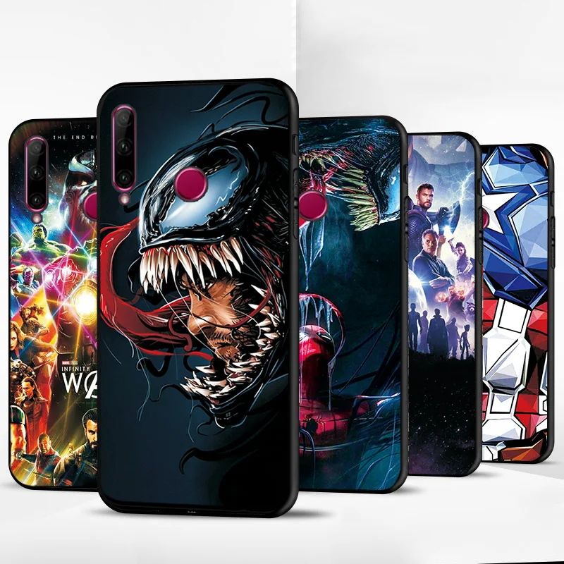 Чехол для huawei Honor 10i черный чехол ТПУ чехол для Honor 10i 10 10 Lite Marvel Heroes чехол для телефона для huawei Honor 10i задняя крышка