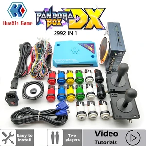 Набор игровых автоматов Pandora Box DX 2992, набор игровых консолей сделай сам с кнопками HAPP, американские 8-канальные джойстики