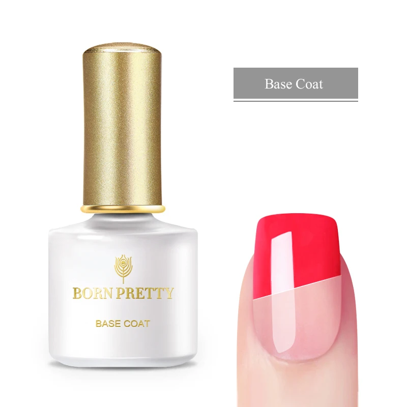 Base Coat BORN PRETTY 6 мл желейно-Розовый Гель-лак для ногтей серия полупрозрачный УФ-светодиодный Гель-лак верхнее Базовое покрытие Маникюр Искусство гель лампа - Цвет: Base Coat