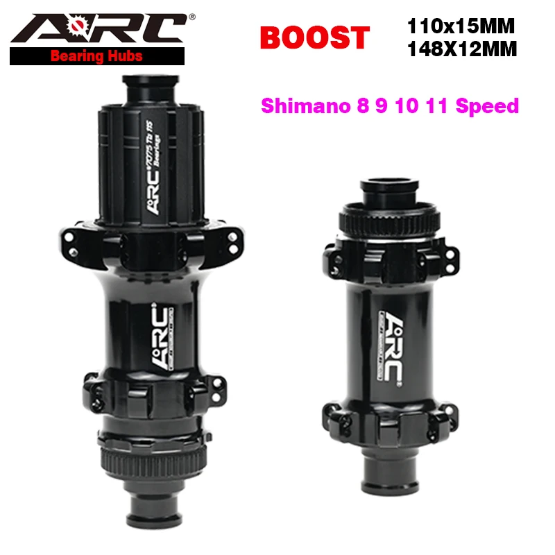 

ARC Boost MTB Hub Mountain Bike Hub Aluminum Alloy 28 Hole 6 Pawls 72 Clicks Bicycle Hub 11 Speed Black Bike Wheel Hub Bike Part
