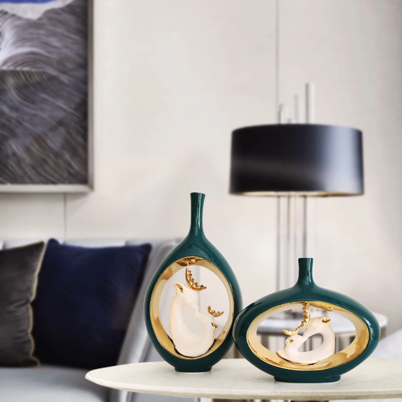 

Household Goods Wine Cabinet Light Luxury Living Room Decoration Bedroom Bridal Chamber Bookshelf Artwork Decorated with Birds