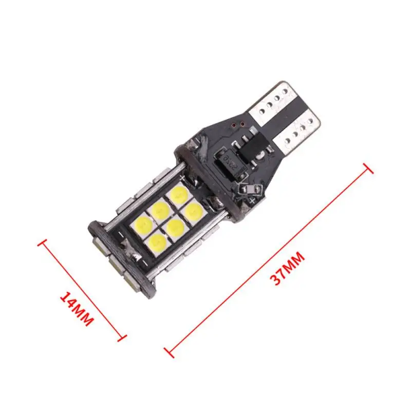2 шт. супер яркий автомобильный стоп-сигнал T15 W16W 1200Lm 3030 24SMD лампа s 12V заднего хода