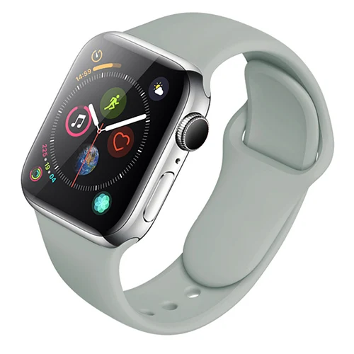 Силиконовый ремешок для Apple Watch 38 мм 42 мм спортивный браслет резиновый ремешок для Iwatch 5 4 44 мм 40 мм для Apple Watch 3 2 1 - Цвет ремешка: color 28