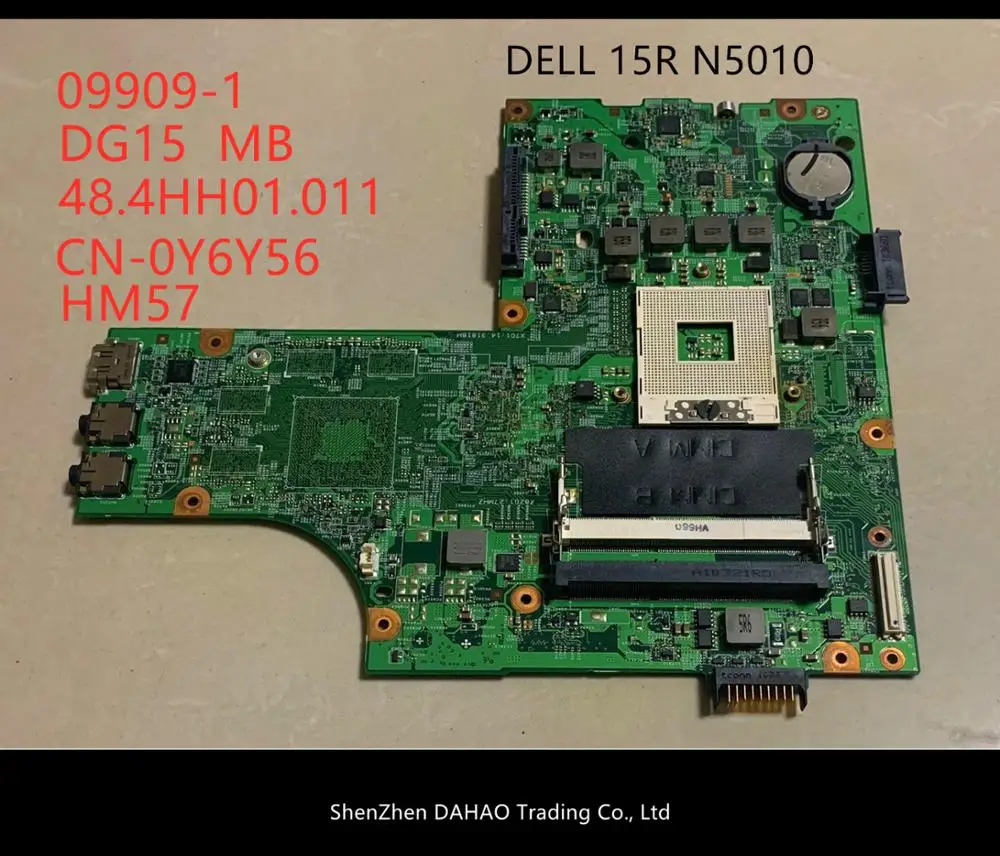 

CN-0VX53T 0Y6Y56 09909-1 mainboard FOR DELL Inspiron 15R N5010 laptop motherboard 48.4HH01.011 HM57 100% Tested