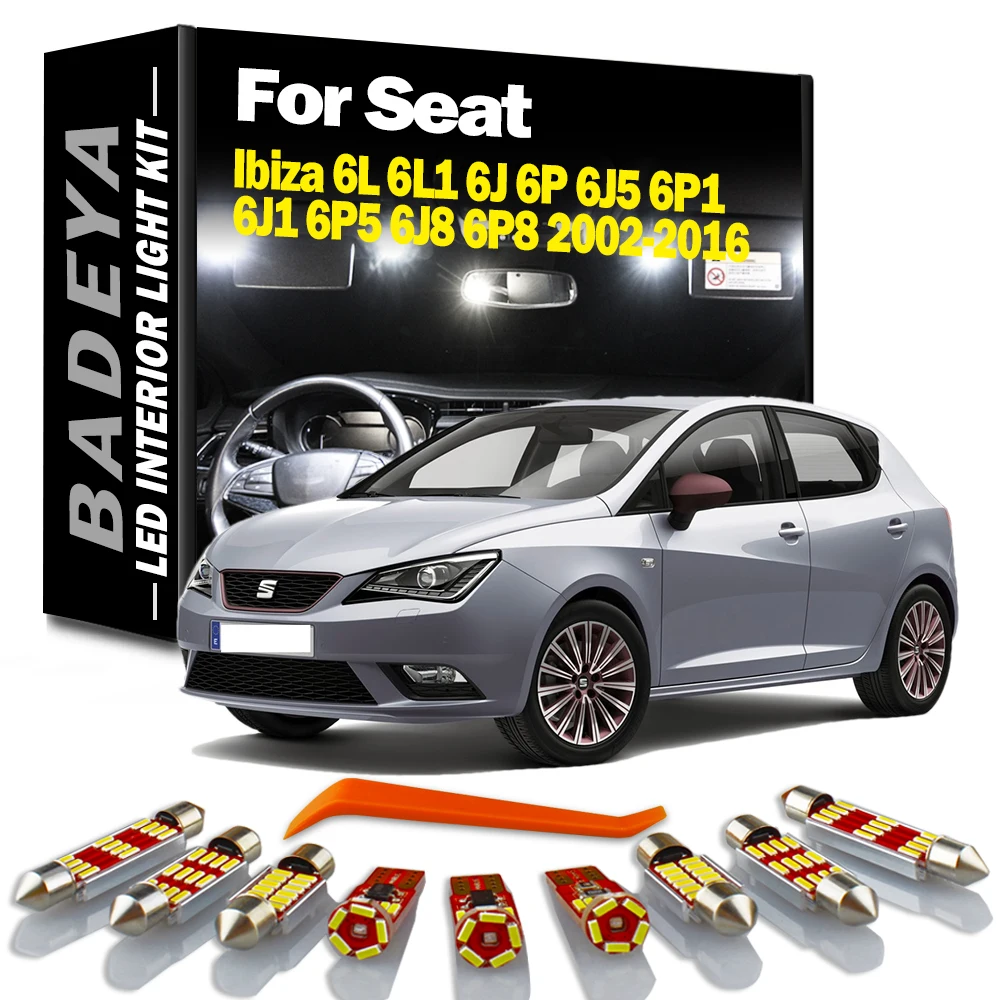 

Лампы Детские BADEYA для Seat Ibiza 6L 6L1 6J 6P 6J5 6P1 6J1 6P5 6J8 6P8 2002- 2015 2016, автомобильные аксессуары