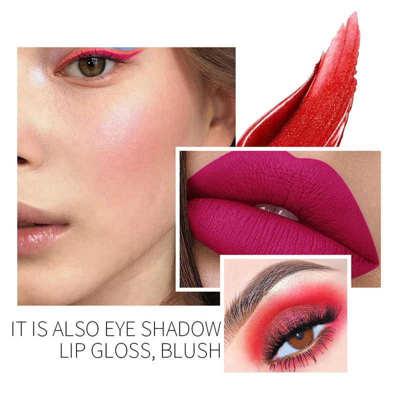 Жидкие тени для век с двойной головкой блестящие водостойкие долговечные жидкие