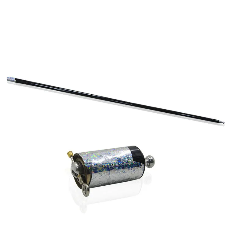 black 110cm 110 см/150 см металлическая появляющаяся трость может выбрать цветные волшебные палочки для профессиональной Волшебная сцена уличные иллюзионные аксессуары - Цвет: black 110cm