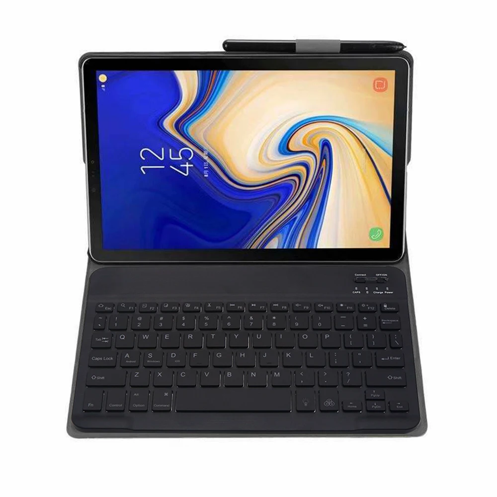 Чехол для Samsung Galaxy Tab A 8,0 s-ручка SM-T290 SM-T295 планшет Беспроводная клавиатура Bluetooth светодиодный клавиатура с подсветкой крышка+ ручка