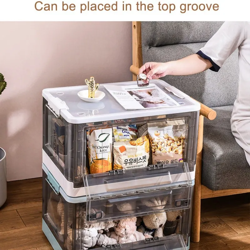 Transparent Storage Box Solid And Durable Foldable Plastic New Boxes With Wheels For Home Use 2020 | Дом и сад