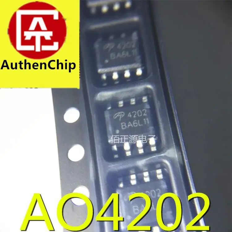 

10pcs 100% orginal new in stock AO4202 4202 SOP-8 SMD MOS field effect tube AOS America