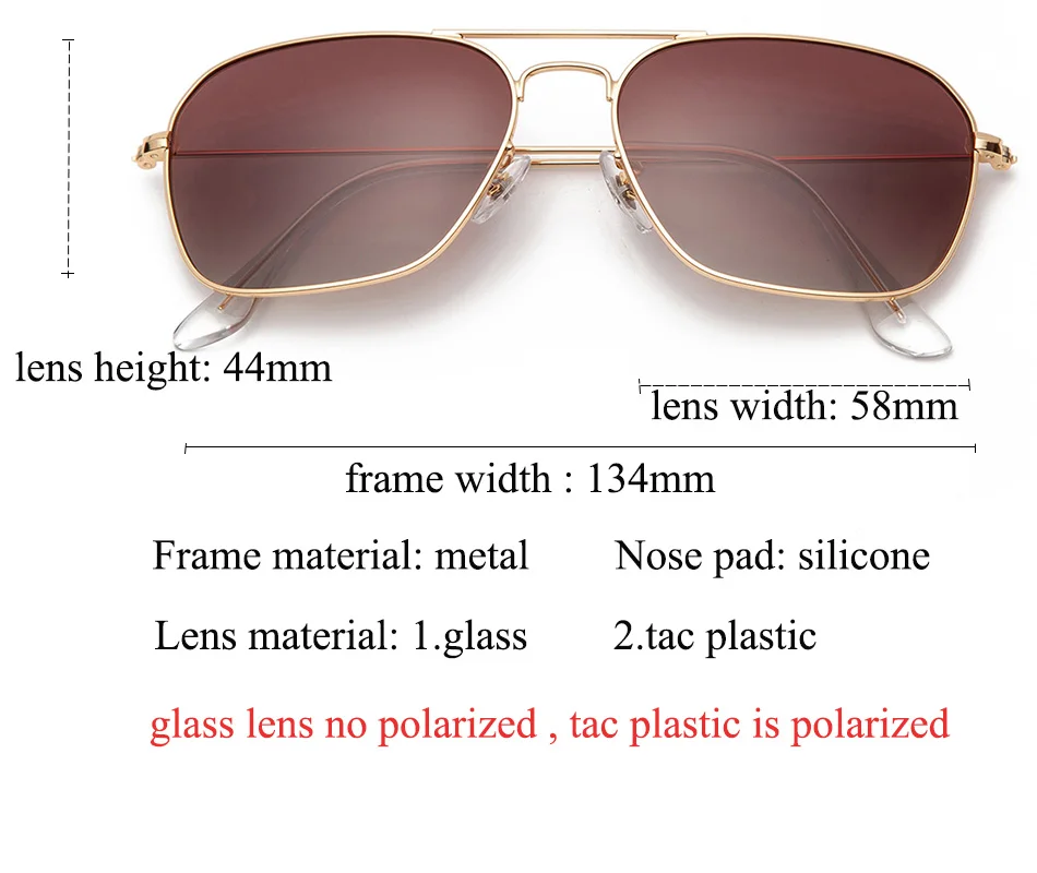 3136 караван солнцезащитные очки для мужчин и женщин 58 мм настоящие стеклянные