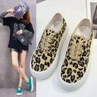 Обувь для женщин, женская летняя обувь, новая подошва обувь с леопардовым принтом, обувь для скейтбординга, женская обувь