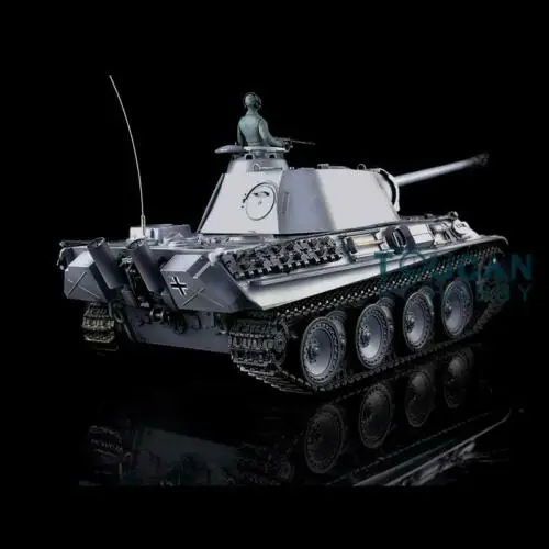 Heng Long 1/16 серый 6 0 пластиковая немецкая пантера G RTR RC Tank 3879 360 Turret TH12678 | Игрушки и
