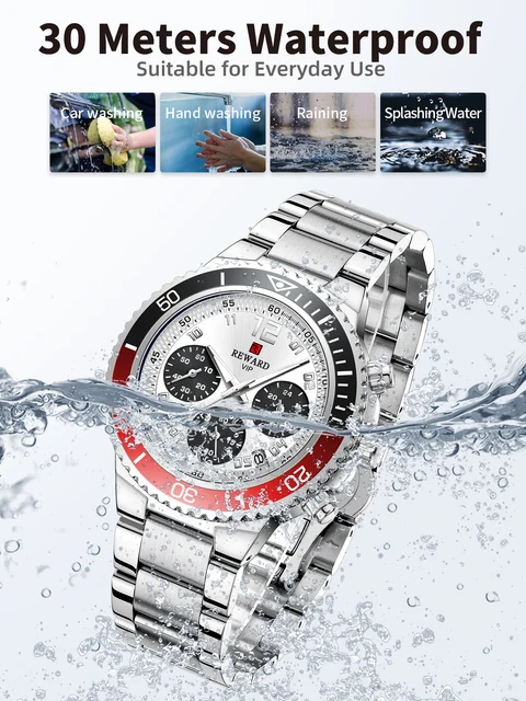 Fashion Multi-function Watches - Solid Stainless Steel 4