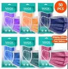 Маска одноразовая из нетканого материала для лица, 10-50 шт.