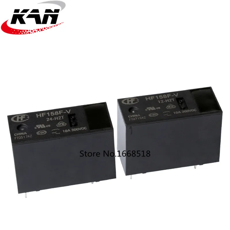 5 шт./лот 300V реле HF158F V 24 H2T 10A 300VDC 12A 277VAC 4PIN|Реле| |