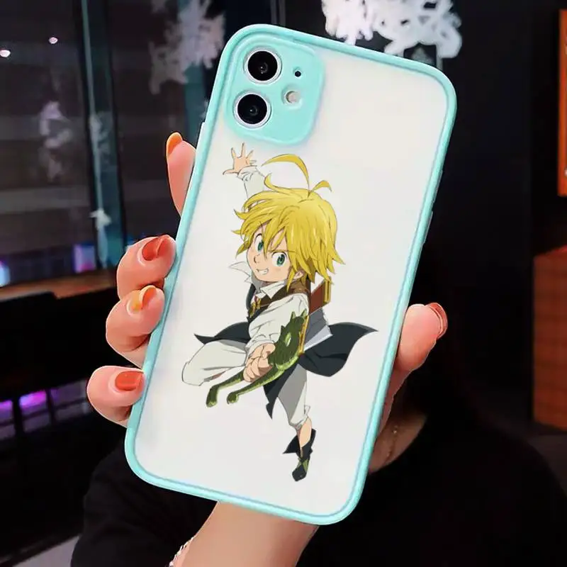 

anime seven deadly sins Phone Case Matte Transparent for iPhone 7 8 11 12 s mini pro X XS XR MAX Plus cover funda