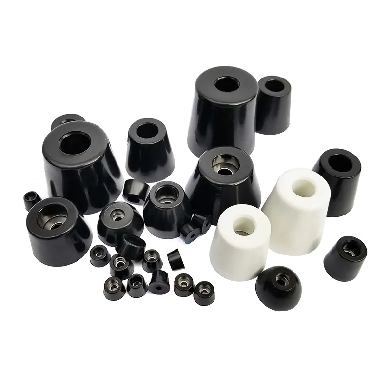 

4pcs Black Rubber Feet diy Furniture Legs Floor Protector Cushion Damping Pad With Gasket Instrument Case Foot Base