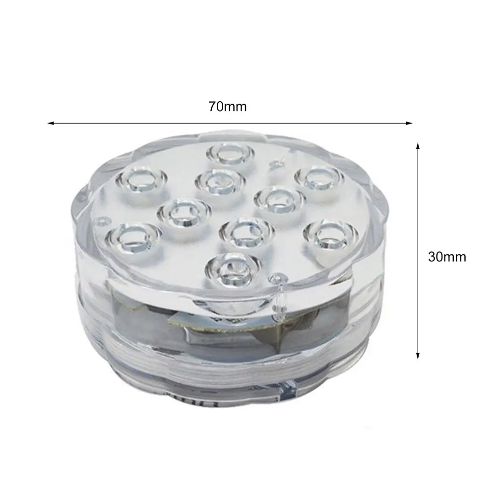 

ICOCO RGB Submersible Light Underwater LED Light with Remote Control for Swimming Pool Light Battery Operated Garden Party Decor