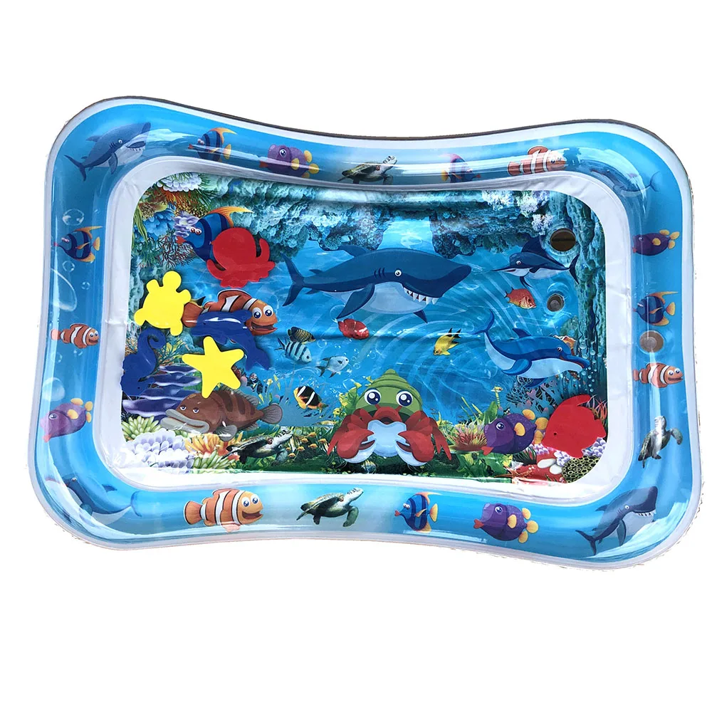 Inflatable Pat 66*50 см мультяшный узор детский игровой коврик водные игрушки креативная надувная потрепанная водная Подушка игровой коврик летний детский коврик игрушки для детей - Цвет: Inflatable Pat