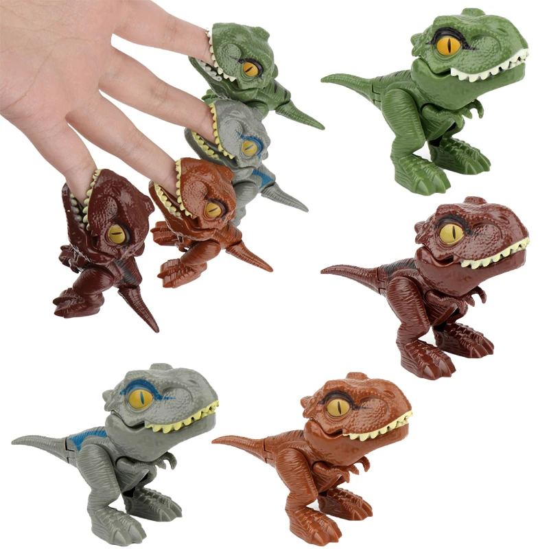 

Finger Dinosaur Egg Toy Innovate Tyrannosaurus Model Dinosaur Model Toy Joint Flexible Biting Hand Dinosaur Children's Gifts