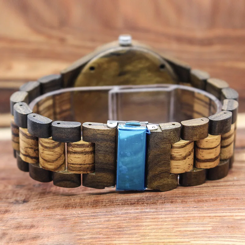 Деловые часы из черного сандалового дерева мужские крутые дизайнерские бамбука