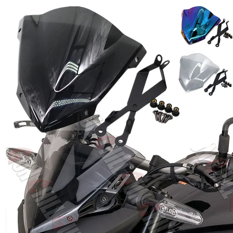 

For YAMAHA MT07 mt-07 MT-07 2014-2017 Motorcycle Accessories PC Windshield Wind Screen Deflectors Wind Deflectors Visor Viser