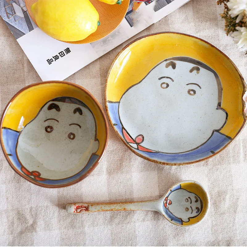 Креативная мультяшная керамическая миска с маленьким медведем кухонная посуда