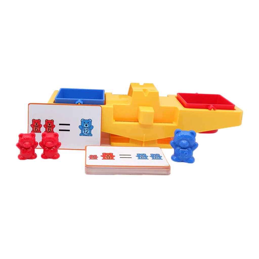 

Kids Montessori Bear Balance Counting Kindergarten Sensory STEM Toys for Ages 4 5 6 7 8 Year olds
