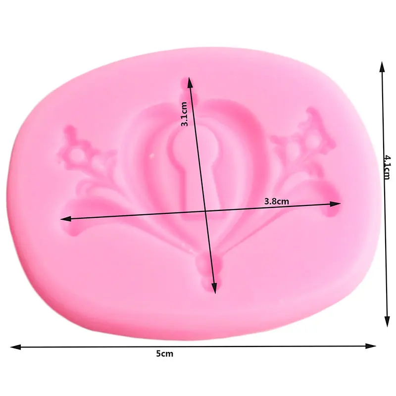 3D ключ Замочная скважина силиконовые помадные формы кухонные инструменты для