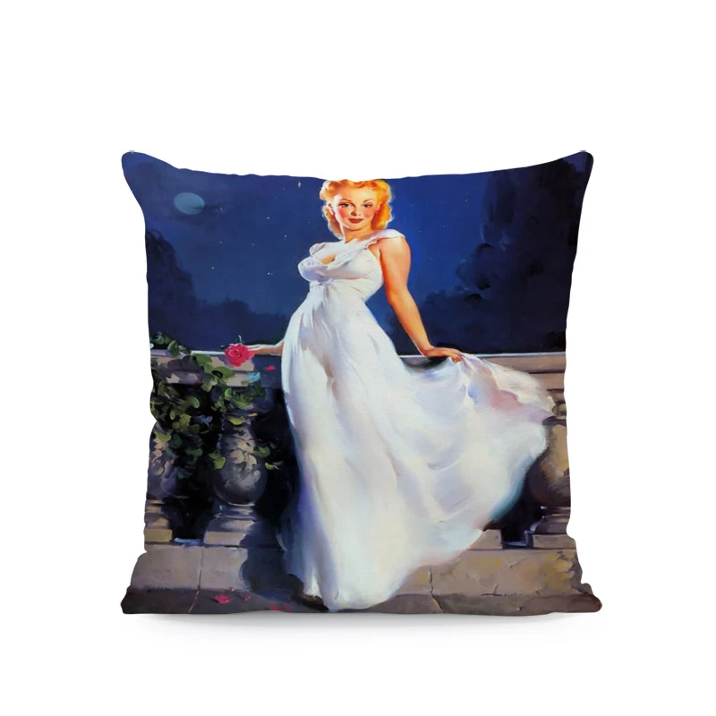 Красивая сексуальная наволочка Мэрилин Монро для подушки шортики с чулками юбка