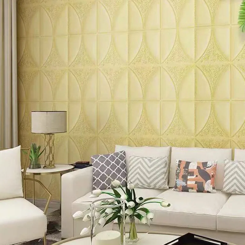 

1pcs 3D Wall Sticker Imitation Brick Bedroom Decoration Waterproof Self Adhesive Wallpaper For Living Room Kitchen TV Backdrop