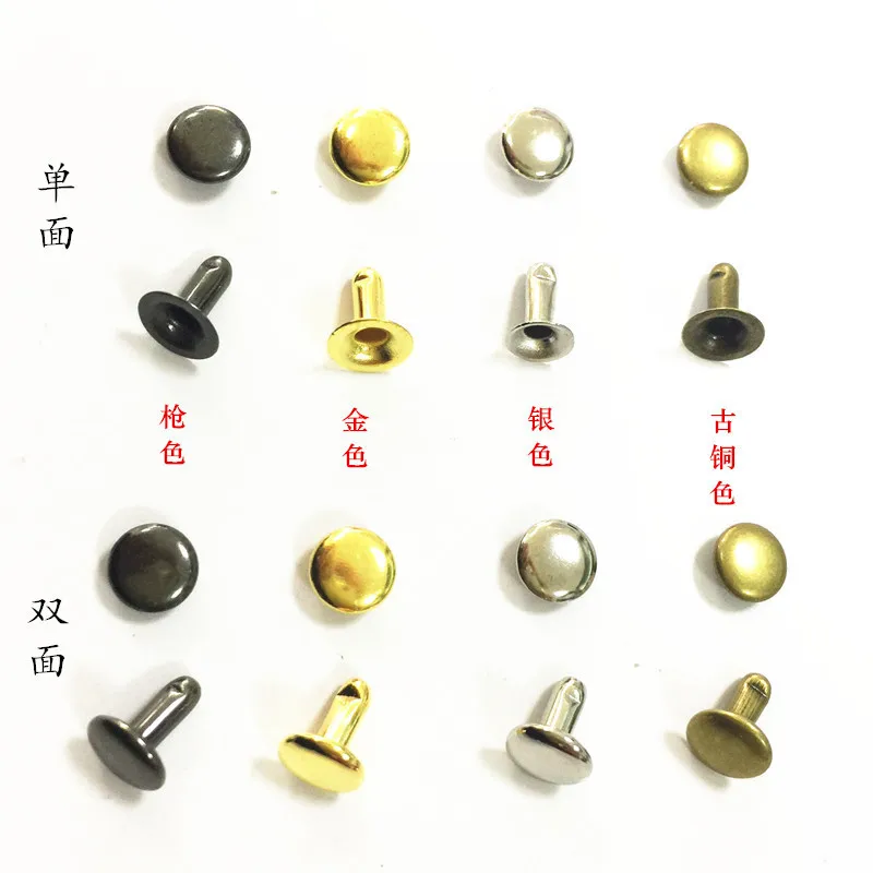 Односторонний/двусторонний металлический заклепочный инструмент для ногтей