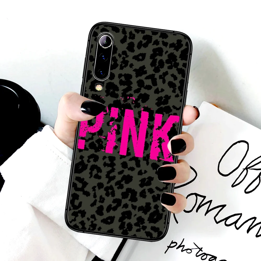 

Fashion Pink VS Luxury Phone Case For Xiaomi Mi Note 10 A3 9 MAX 3 A2 8 9 Lite Pro Ultra black Funda Luxury Waterproof Trend
