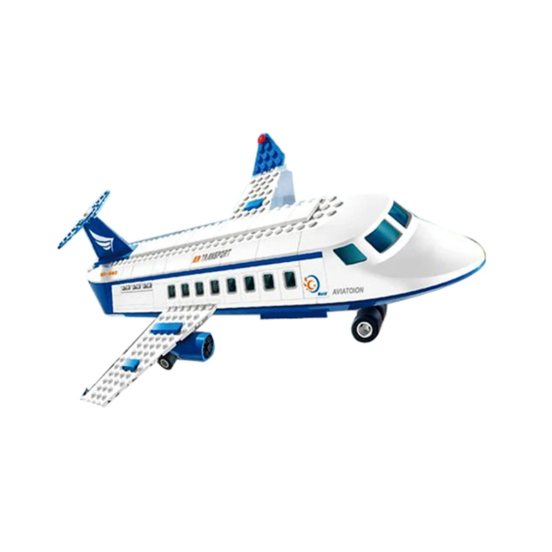 Детский конструктор пассажирский Аэропорт модель городского самолета | Игрушки
