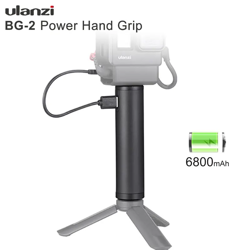 Внешний аккумулятор Ulanzi BG 2 6800 мАч ручка для Gopro 9 8 7 6 5 DJI Osmo Pocket Vlog Selfie Stick рукоятка