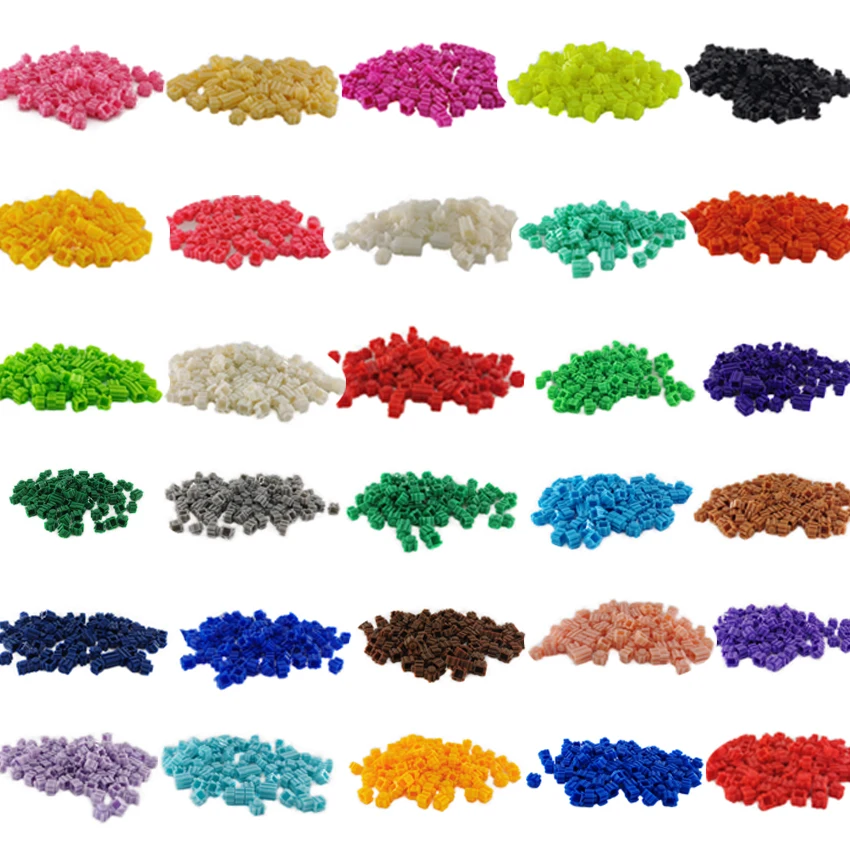 

AQUARYTA 8x8mm Mini Building Blocks 1000pcs/bag Gear Brick Toys Cartoon Character Model Educational Blocks Toys for Children