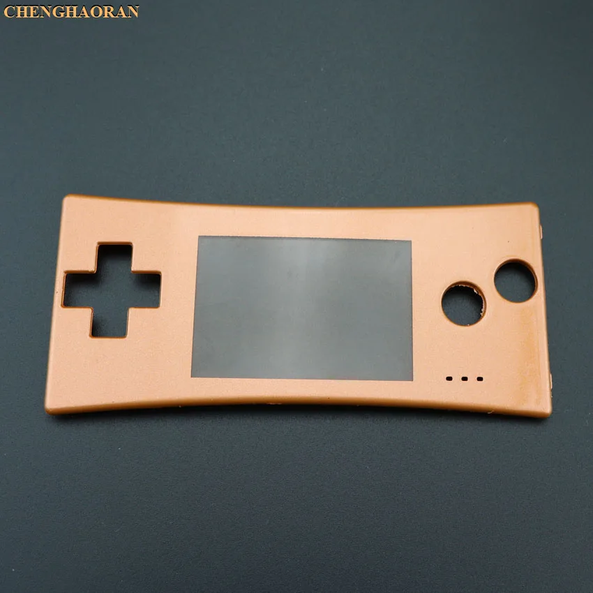 Dark orange ChengHaoRan 16 стилей 16 цветов передняя оболочка чехол Лицевая панель для GBM Gameboy micro system - Цвет: Dark orange