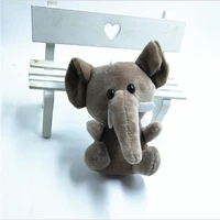 1pcs new elephant plush toys holiday gift cute animal stuffed pendant doll christmas gift for girlsboyschilds 12cm
