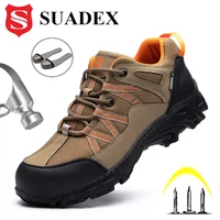 suadex men safety shoes work boots steel toe comfortable anti smashing puncture proof construction sneakers plug size eur 37 48