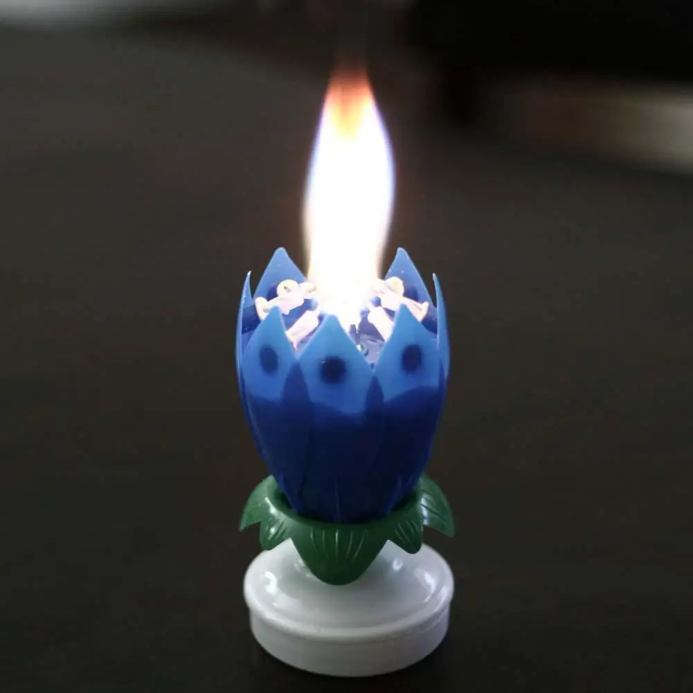 2017 Романтический музыкальный цветок лотоса С Днем Рождения Подарок Музыка