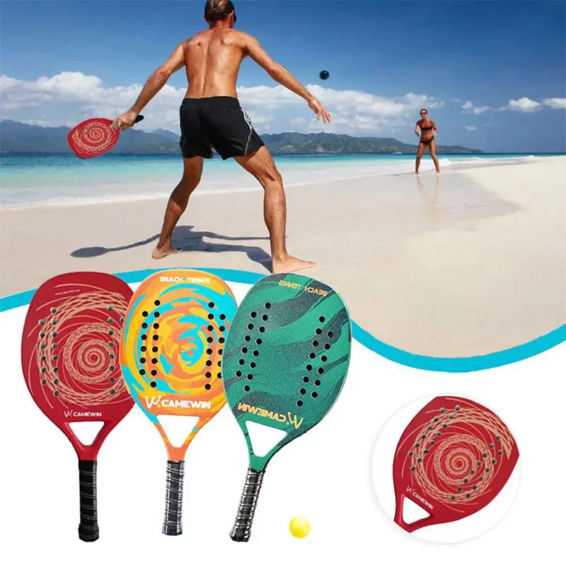 

Профессиональная пляжная Теннисная ракетка CAMEWIN из углеродного волокна, теннисная ракетка из пены ЭВА с мягкой поверхностью, с сумкой, Спор...