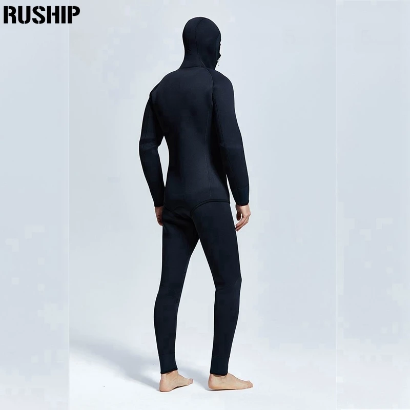 Профессиональный толстый неопреновый гидрокостюм 5 мм 7 зимний теплый костюм из