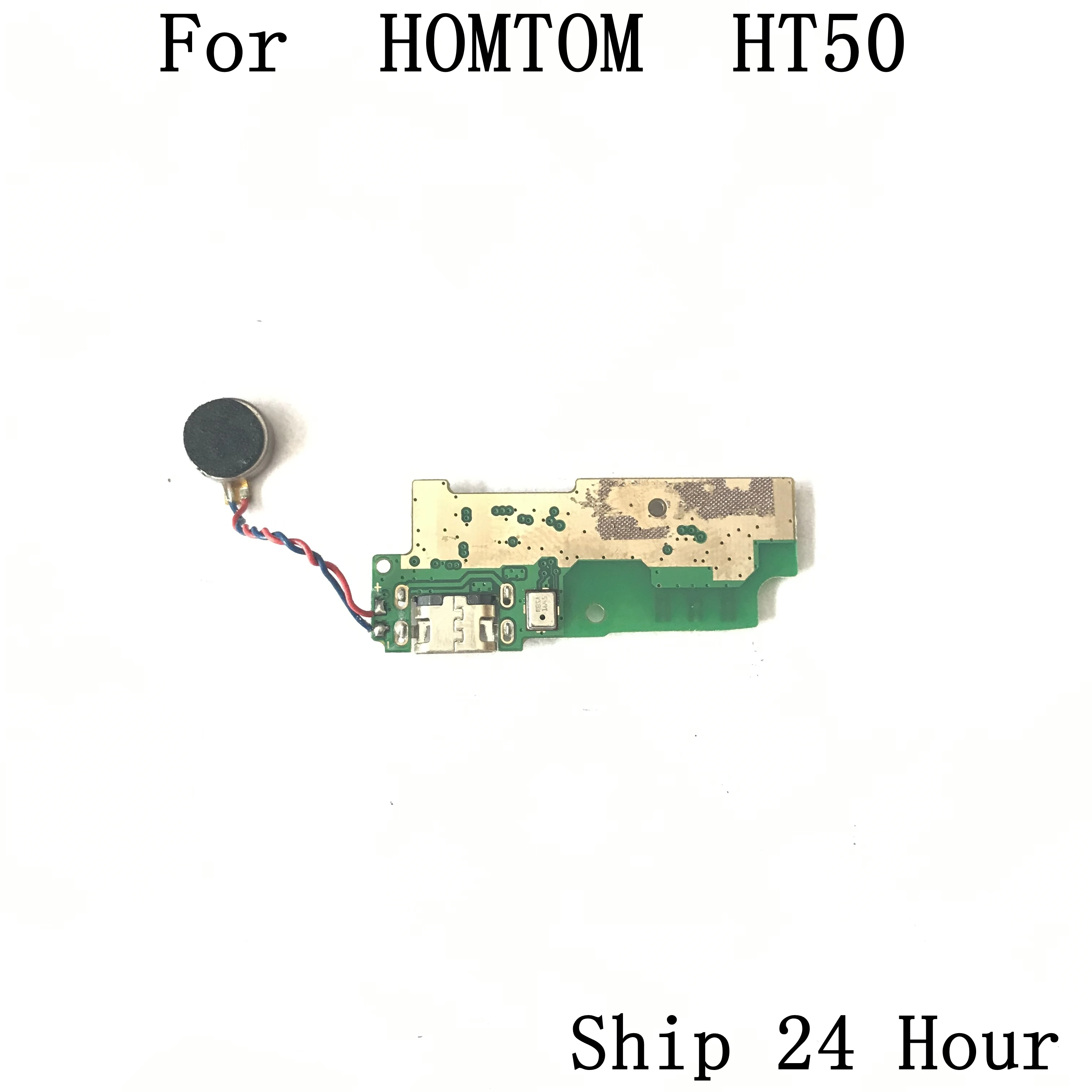Б/у зарядная плата с usb разъемом + вибромотор для HOMTOM HT50 MTK6737 четырехъядерный 5