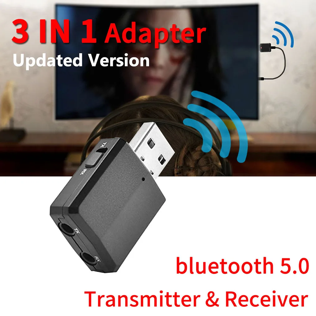 ZF 169 3 в 1 Bluetooth 5 0 адаптер передатчик приемник беспроводной ключ USB мм AUX для PC TV Car