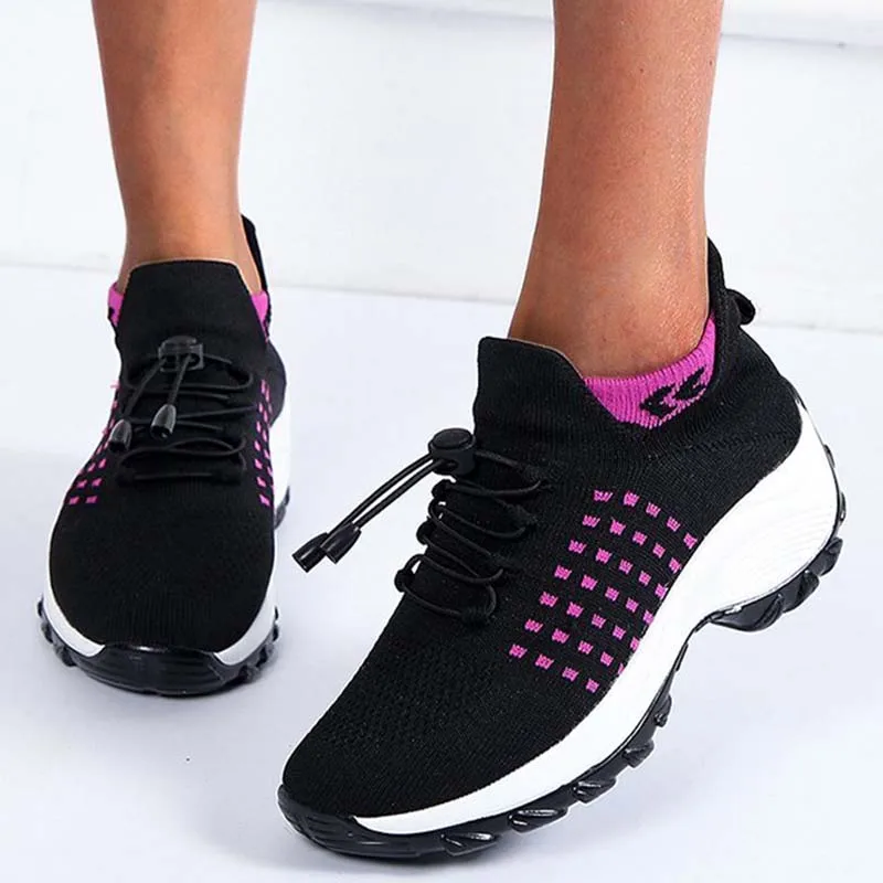 

Кроссовки женские на платформе, модные легкие, Повседневная прогулочная обувь, лоферы, большие размеры