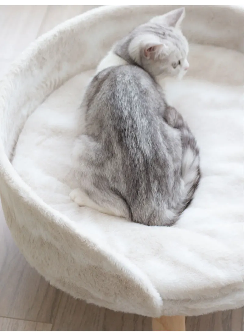 Коралловый флис зима Теплый кот диван матрас съемный щенок спальное место диван кошка гнездо котенок матрас мебель для домашних животных