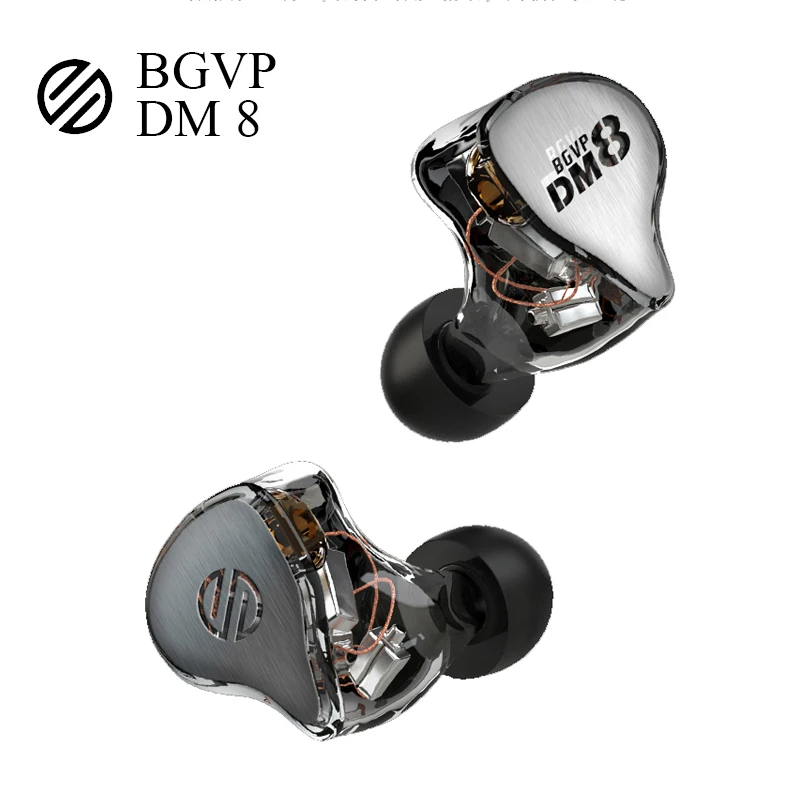 Купи BGVP DM8 Knowles Sonion Balanced 8BA Hybrid In EarI Monitor Music Hifi Headset Detachable Audio Mmcx Cable Earphones Headphone за 18,846 рублей в магазине AliExpress