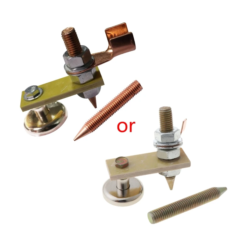 

Strong Magnetic Ground Clamp Connector with Conductive Rod Stud for Welding T8WE